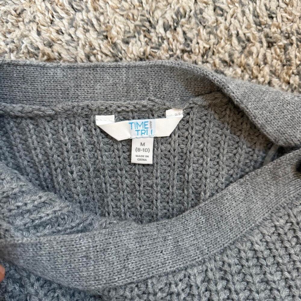 Grey Time And Tru Sweater With Buttons - image 7